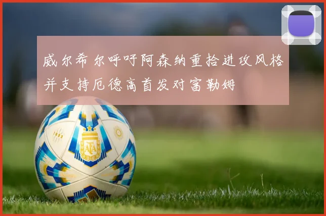 威尔希尔呼吁阿森纳重拾进攻风格并支持厄德高首发对富勒姆
